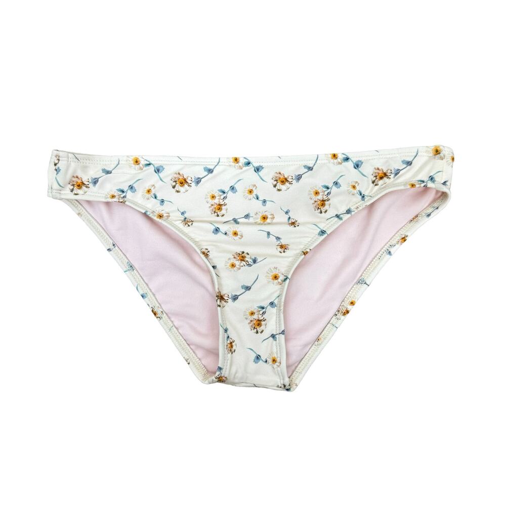 Antonio Melani x Liberty Fabric NWT Cream White Floral Retro Bikini Bottoms Swim